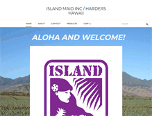 Tablet Screenshot of islandmaidhawaii.com